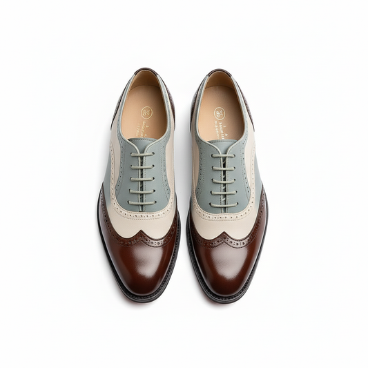 The Cambridge Brogue | A study in contrast, a testament to style.