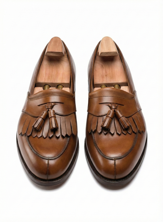 The Lorenzo Kiltie Loafer | Burnished Cognac