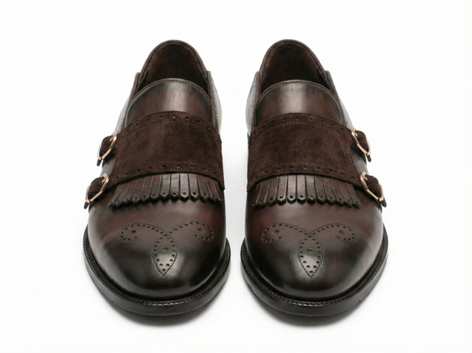 Artisan Kiltie Monk Strap | Espresso Brown