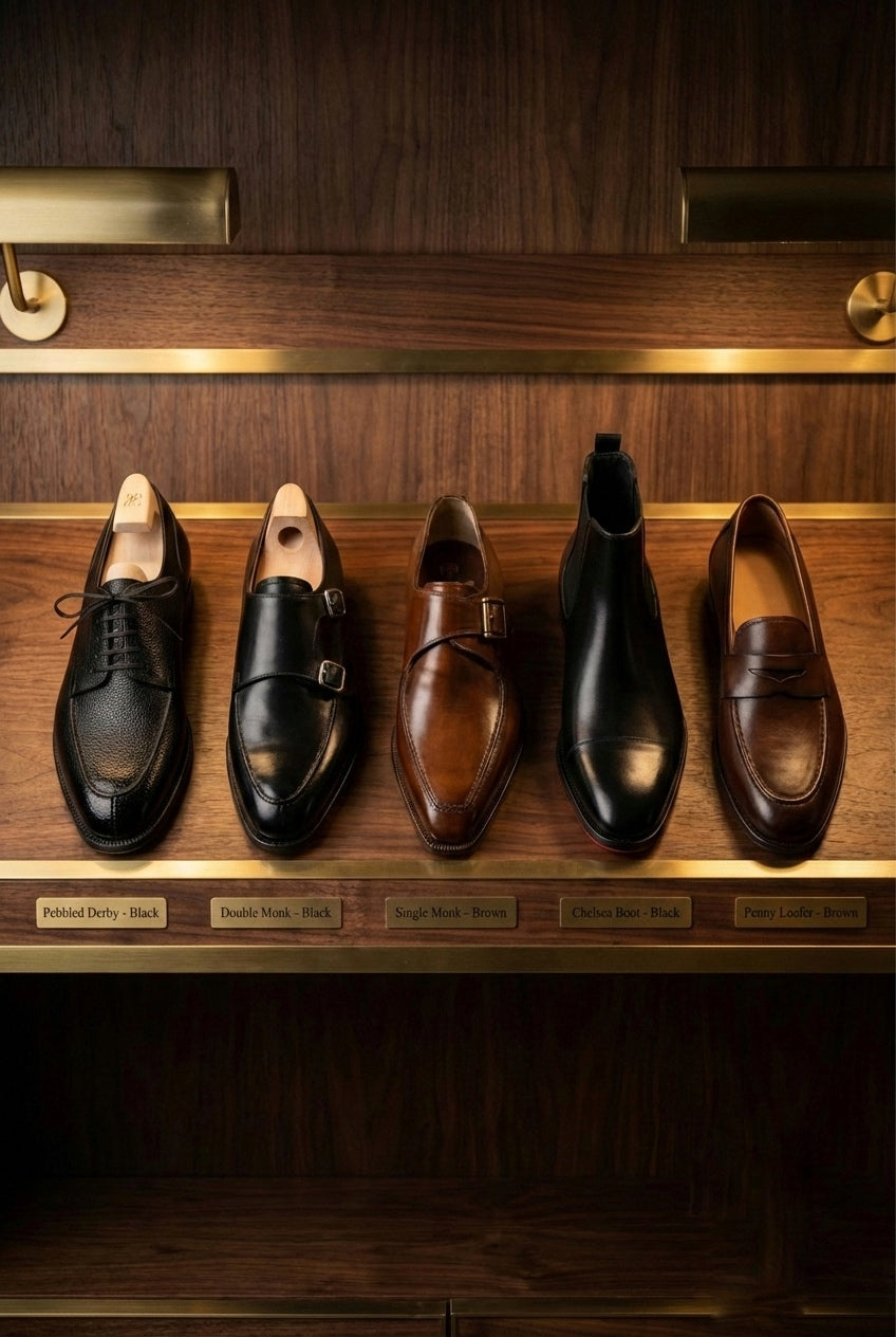 handmade men's leather oxford shoe aurelio