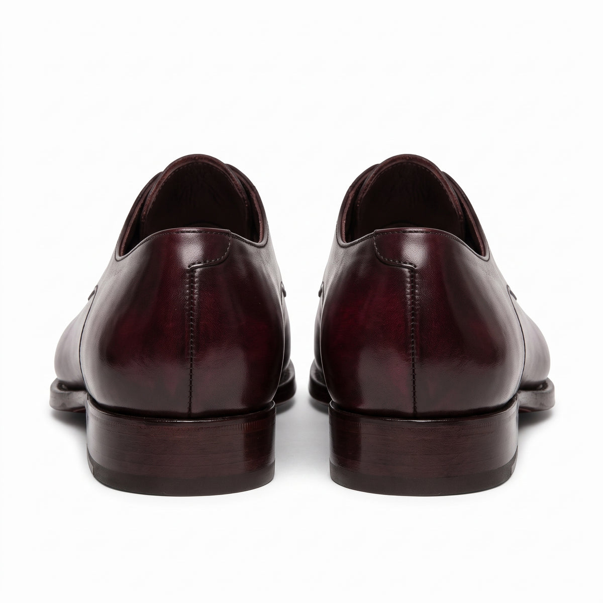 Aurelio Handcrafted Burgundy Leather Derby Shoes | Luxury Men's Dress Footwear