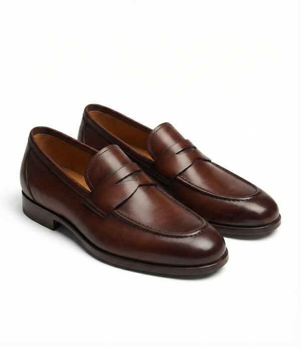 The Heritage Penny Loafer | Antique Mahogany Calfskin