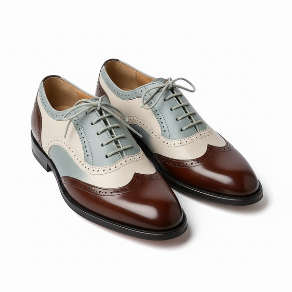 The Cambridge Brogue | A study in contrast, a testament to style.