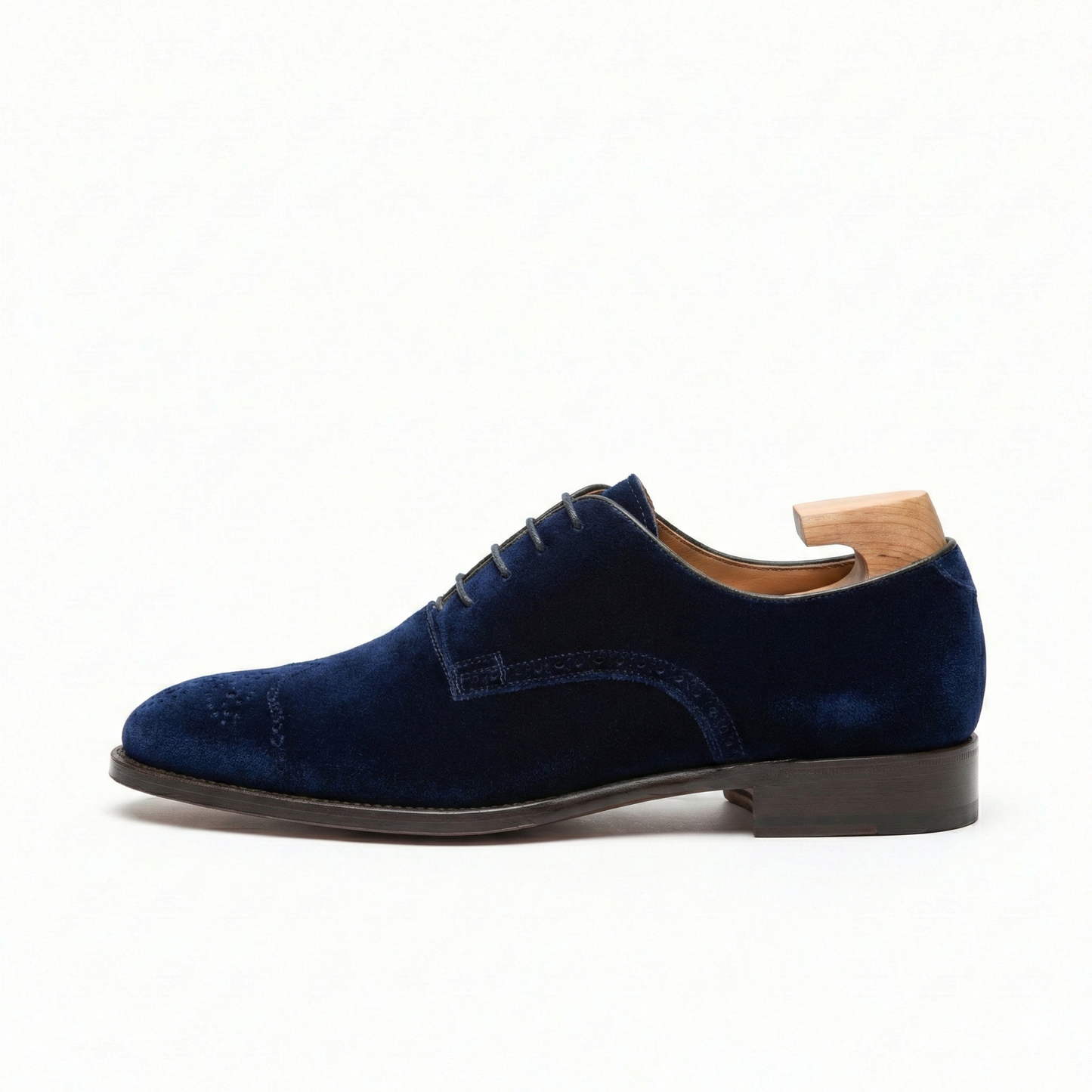 The Midnight Navy Velvet Derby