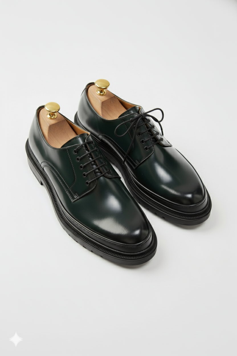 The Veridian Diplomat | Italian Calfskin, Lug Sole