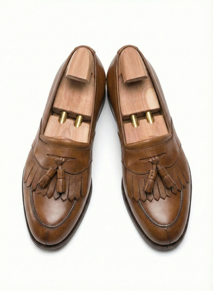 The Lorenzo Kiltie Loafer | Burnished Cognac