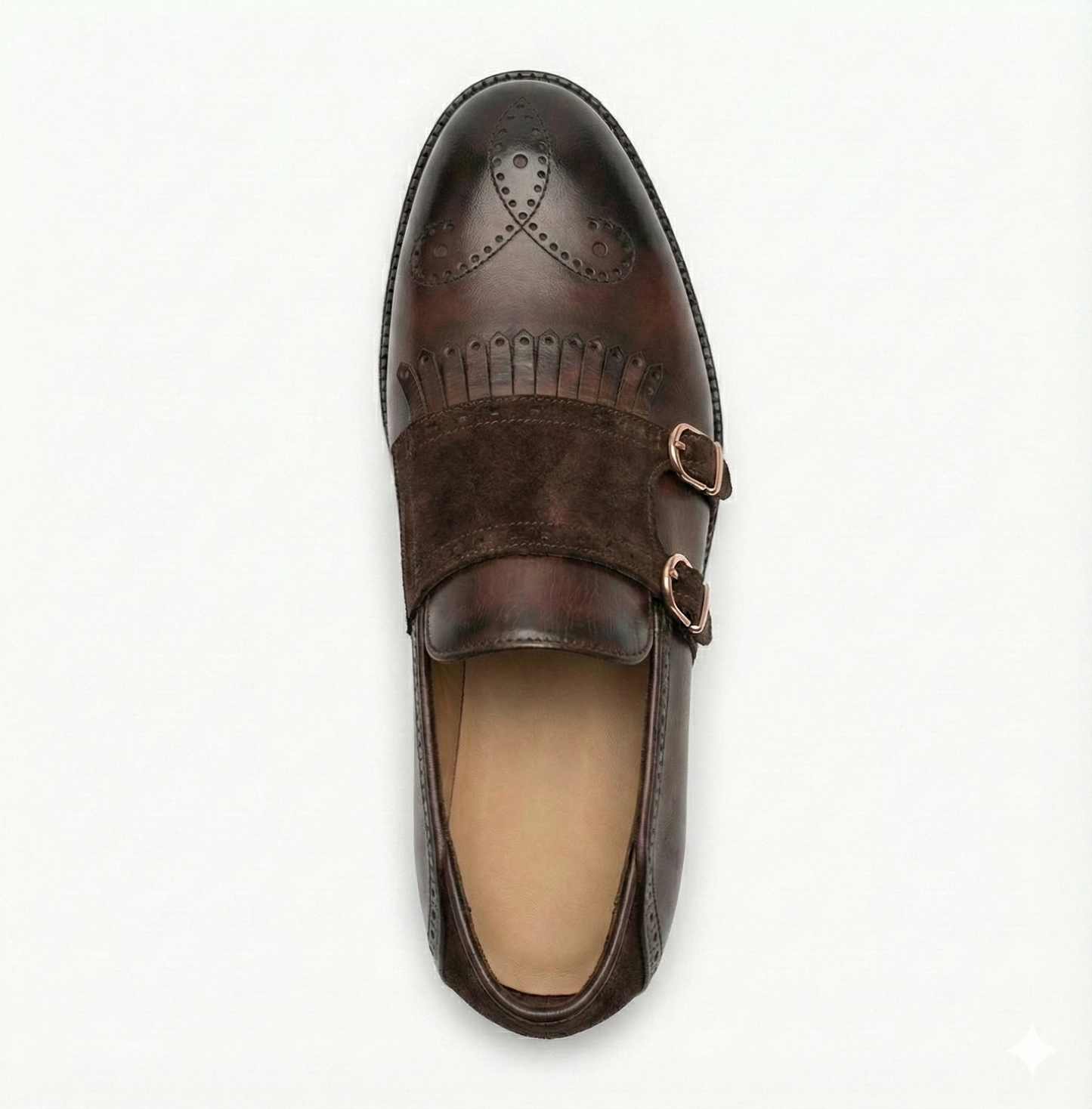 Artisan Kiltie Monk Strap | Espresso Brown