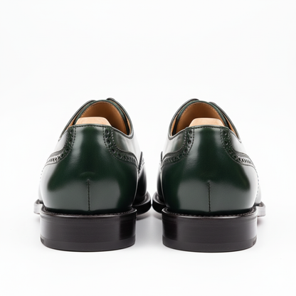 The Deep Teal Oxford | Hand-Finished Leather