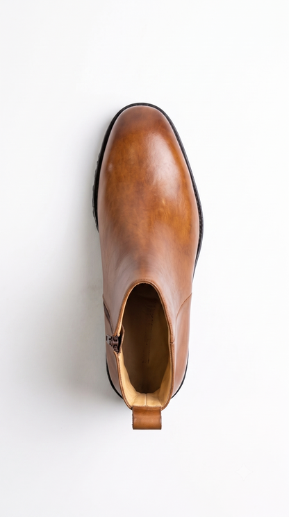 The Camden Chunky Leather Ankle Boot | AURELIO