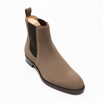 The Nomad: Taupe Suede Chelsea Boot