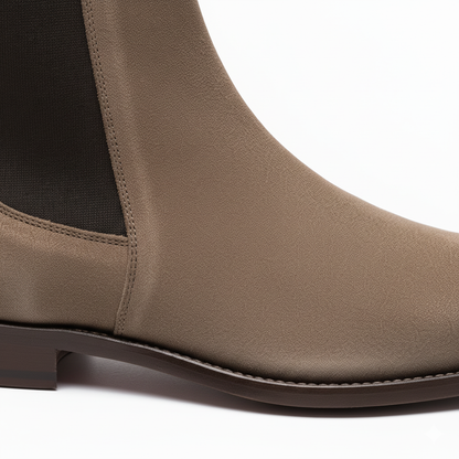 The Nomad: Taupe Suede Chelsea Boot