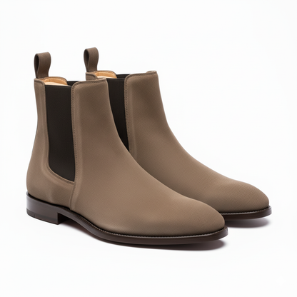 The Nomad: Taupe Suede Chelsea Boot