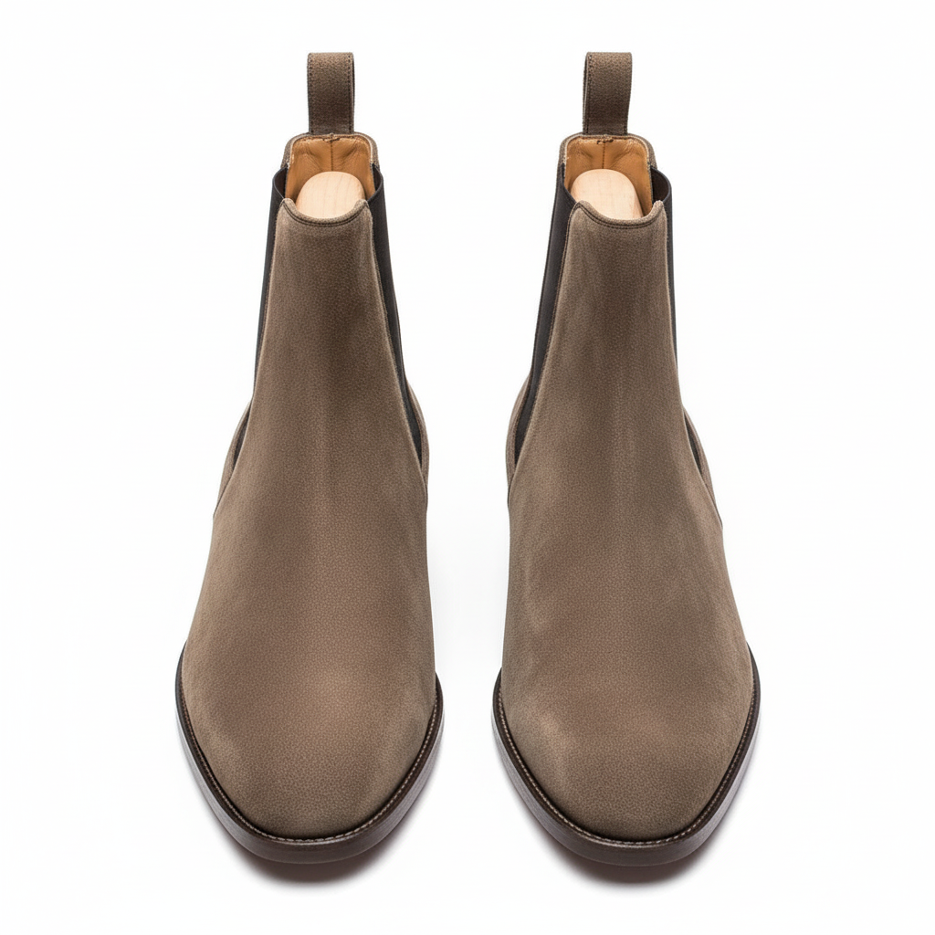 The Nomad: Taupe Suede Chelsea Boot