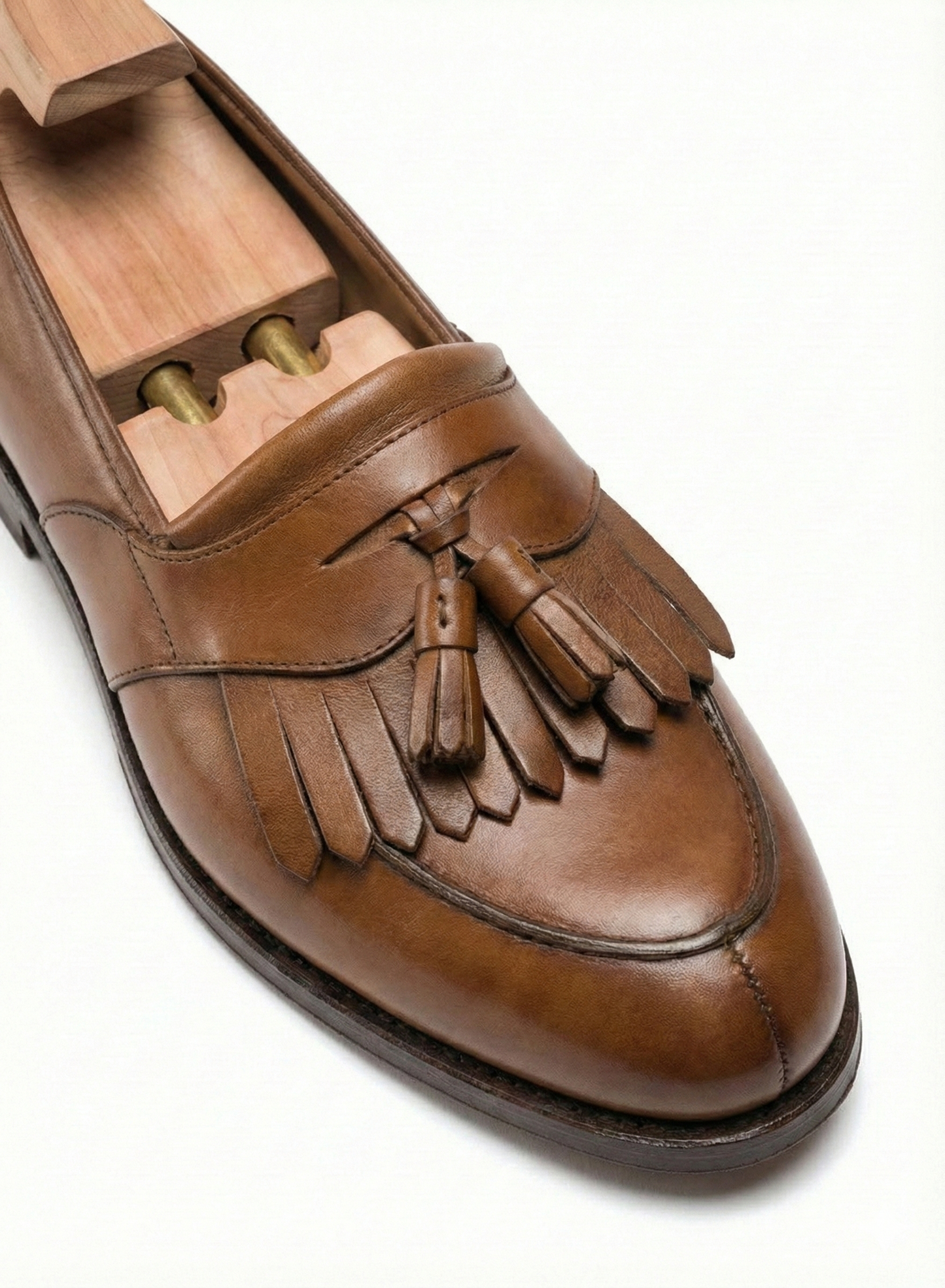 The Lorenzo Kiltie Loafer | Burnished Cognac