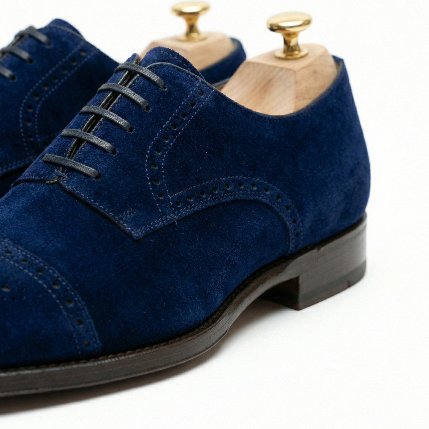 The Midnight Navy Velvet Derby