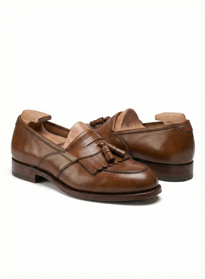 The Lorenzo Kiltie Loafer | Burnished Cognac