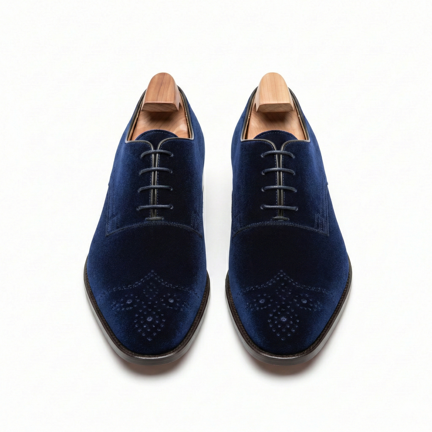 The Midnight Navy Velvet Derby