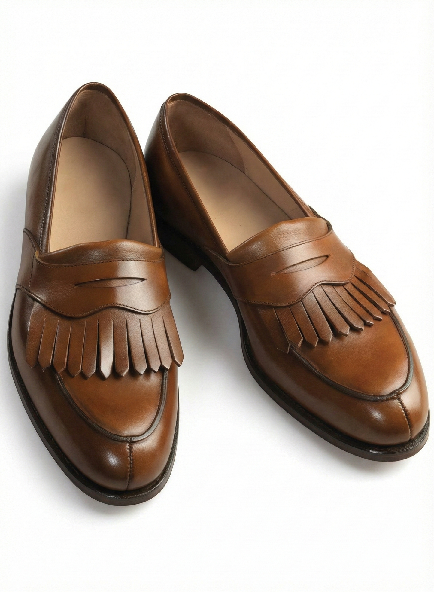 The Lorenzo Kiltie Loafer | Burnished Cognac