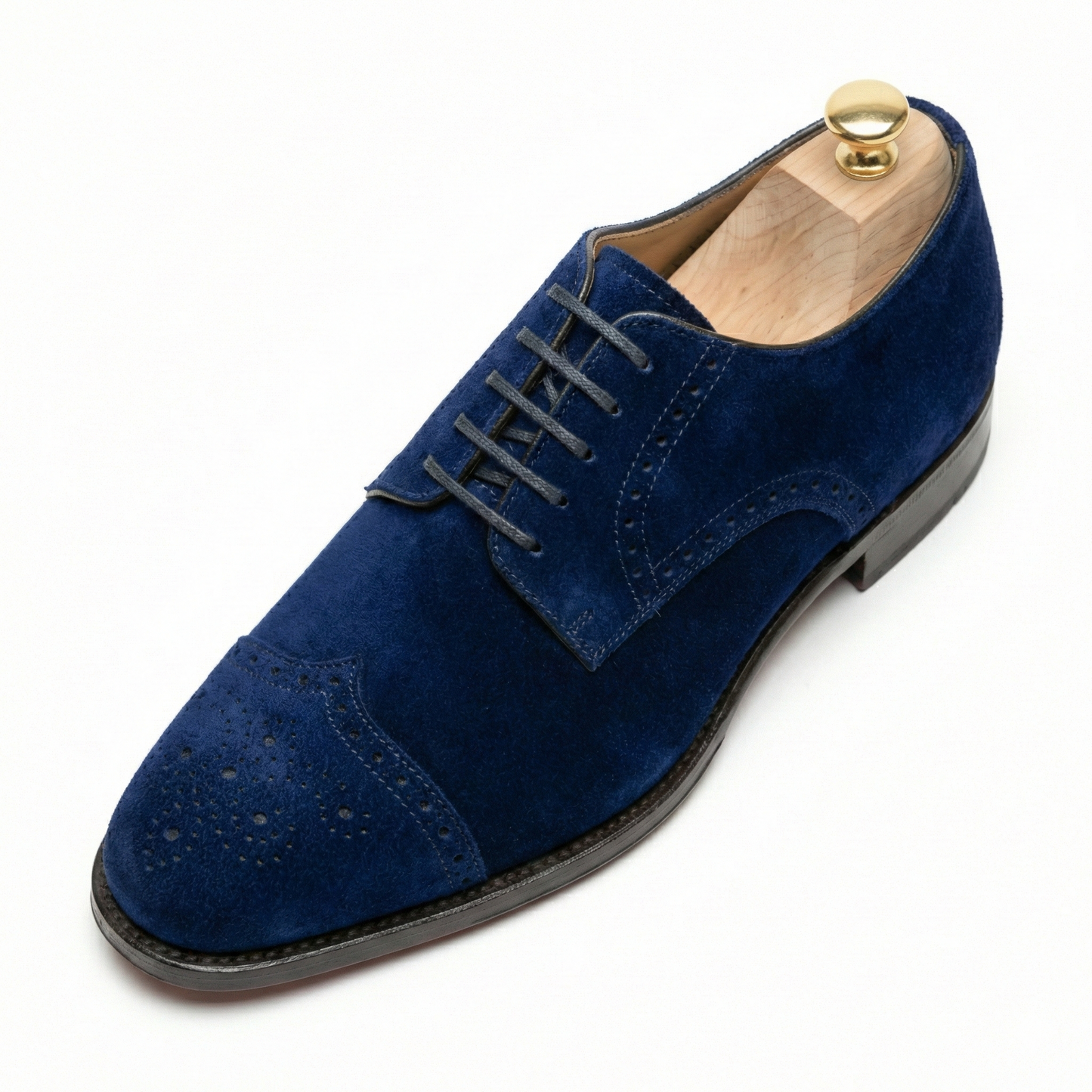 The Midnight Navy Velvet Derby