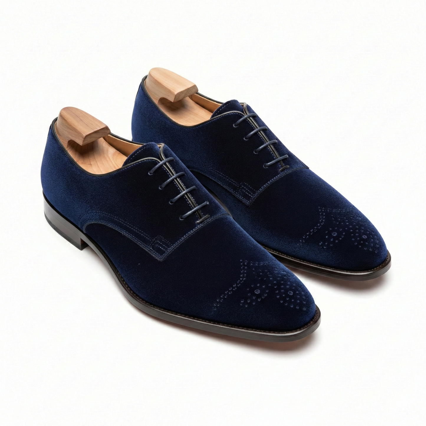 The Midnight Navy Velvet Derby
