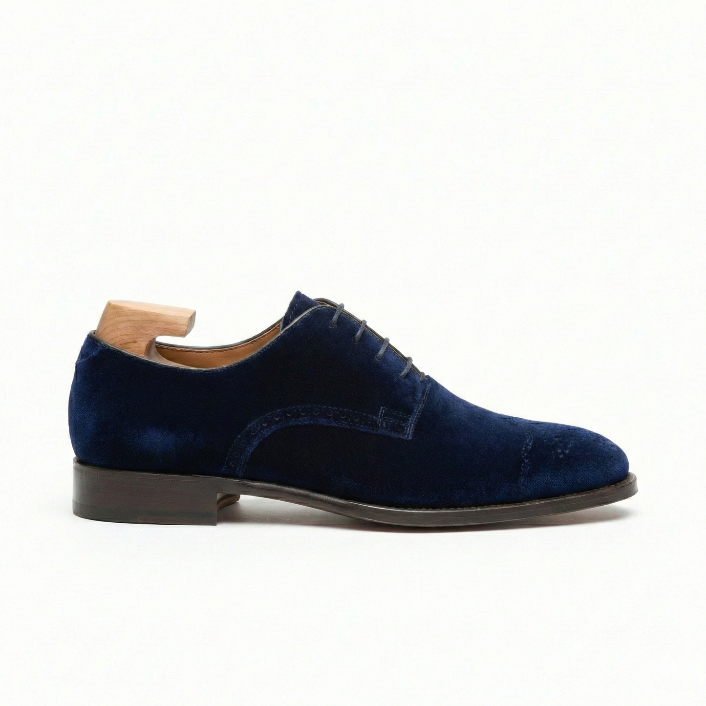 The Midnight Navy Velvet Derby