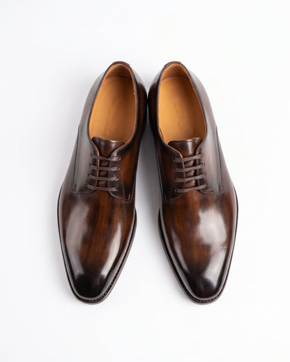 The Veridian Derby: Versatile Sophistication, Handcrafted in Brown Leather