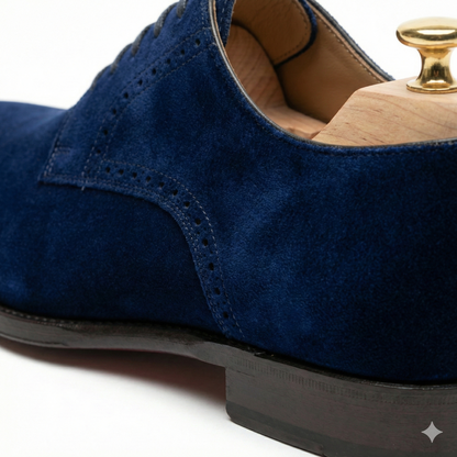 The Midnight Navy Velvet Derby