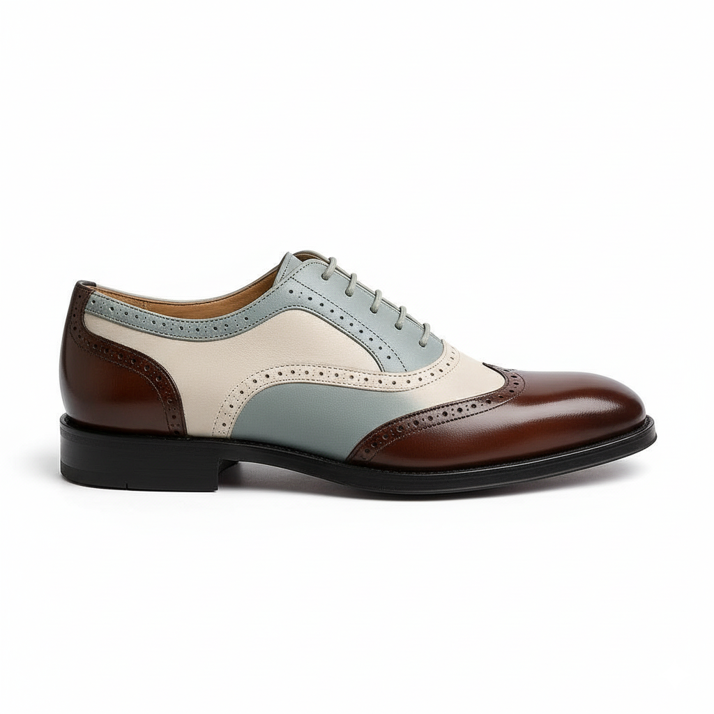 The Cambridge Brogue | A study in contrast, a testament to style.