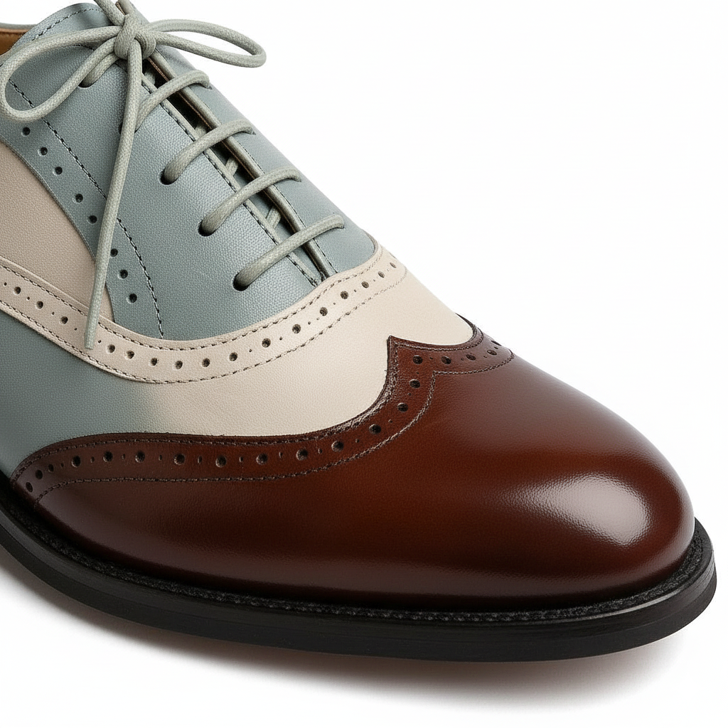 The Cambridge Brogue | A study in contrast, a testament to style.