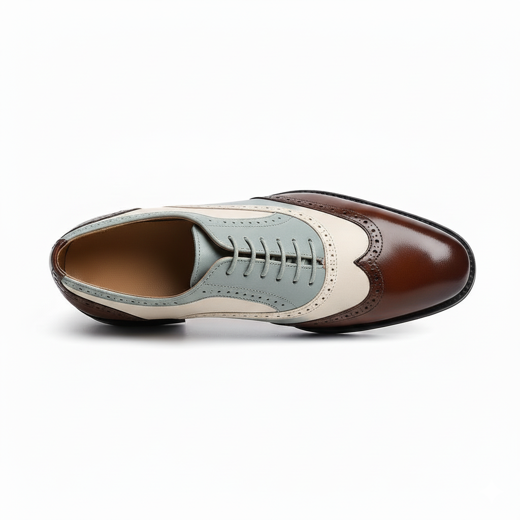 The Cambridge Brogue | A study in contrast, a testament to style.