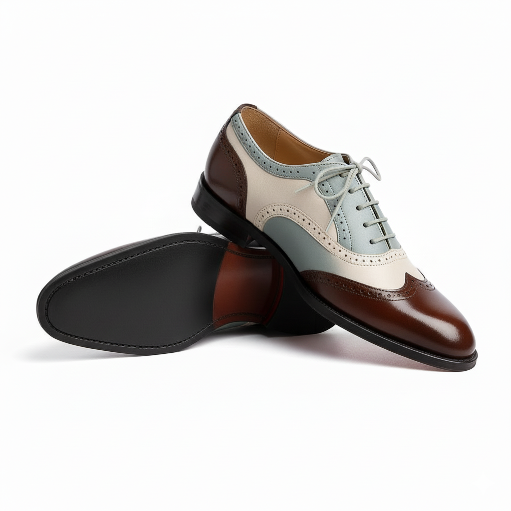 The Cambridge Brogue | A study in contrast, a testament to style.