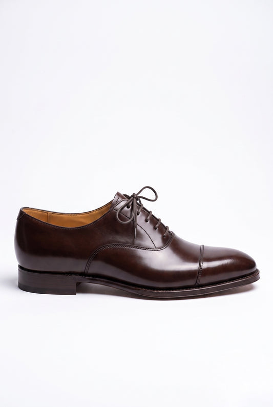 The 'Senator' Oxford | Hand-Polished Chocolate Calfskin